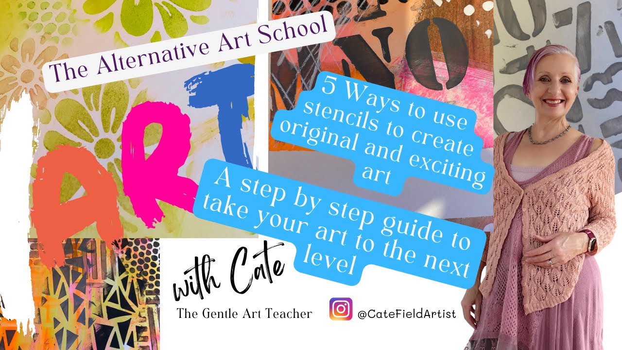 5 creative ways to use stencils to create exciting and original art. A step by step guide