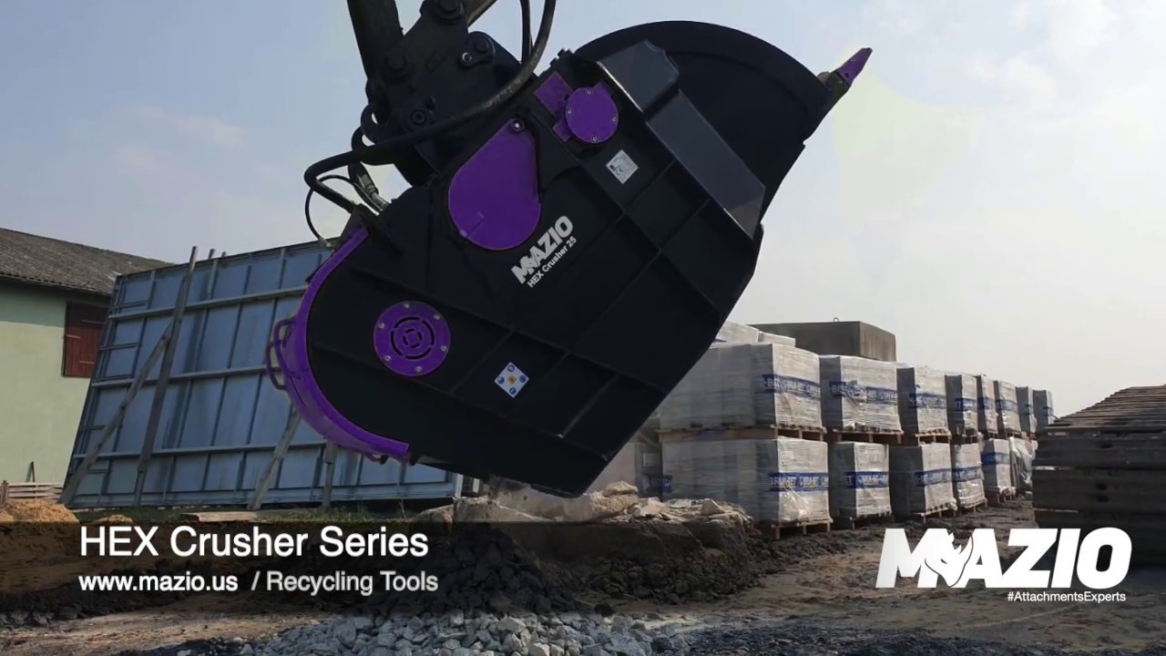 Mazio Attachments | HEX Crusher Bucket | Cucharon Triturador | Mazio Colombia