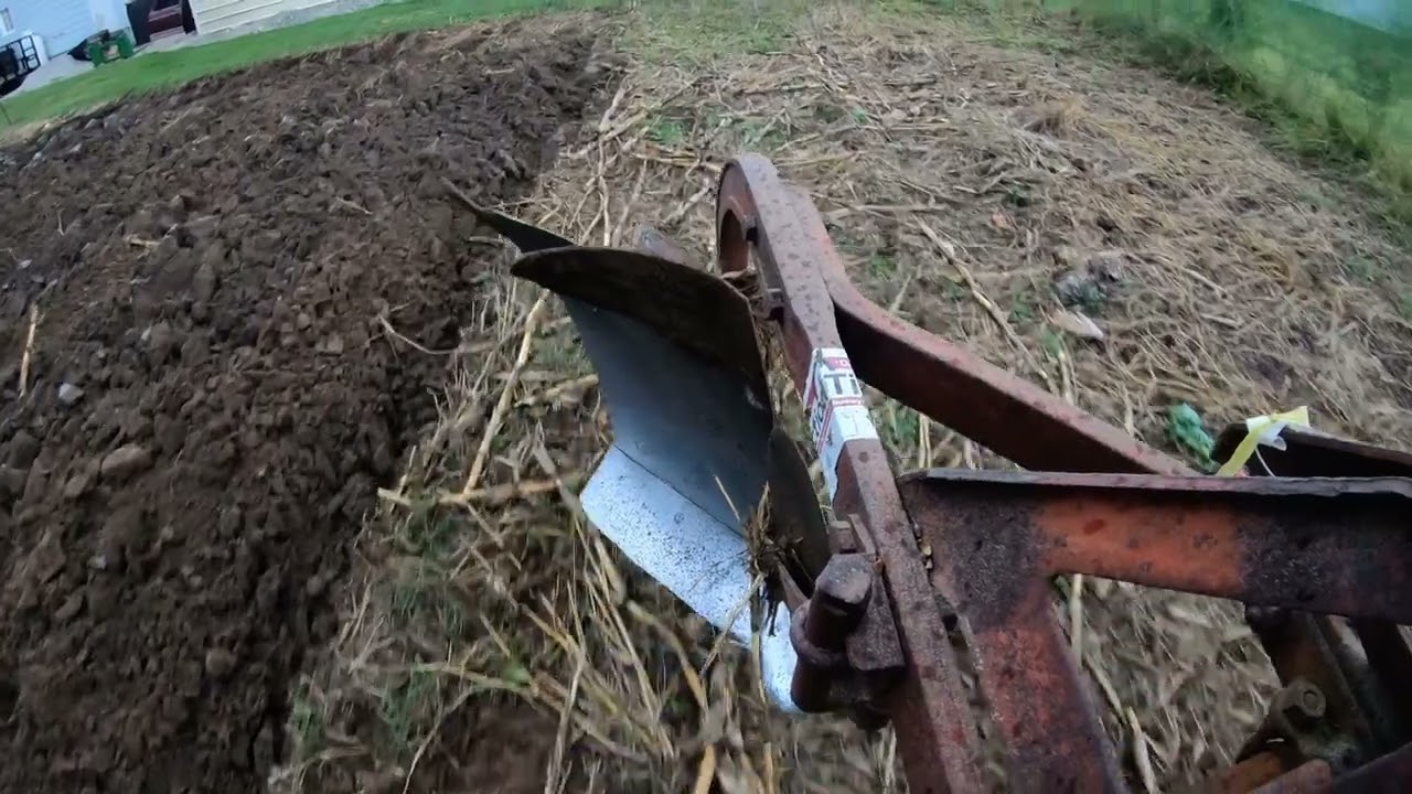 Moldboard plowing with a sub compact tractor