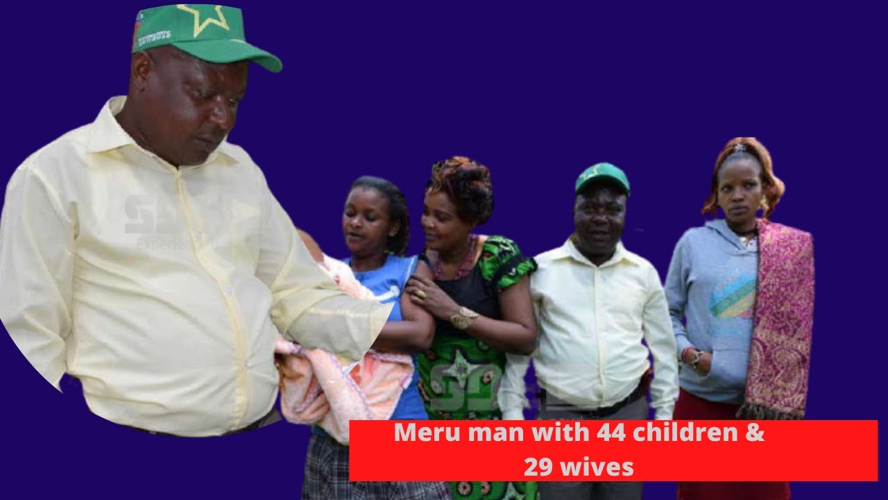 Meet a man with more than 40 children from his 29 wives who is very okey with their expenses.