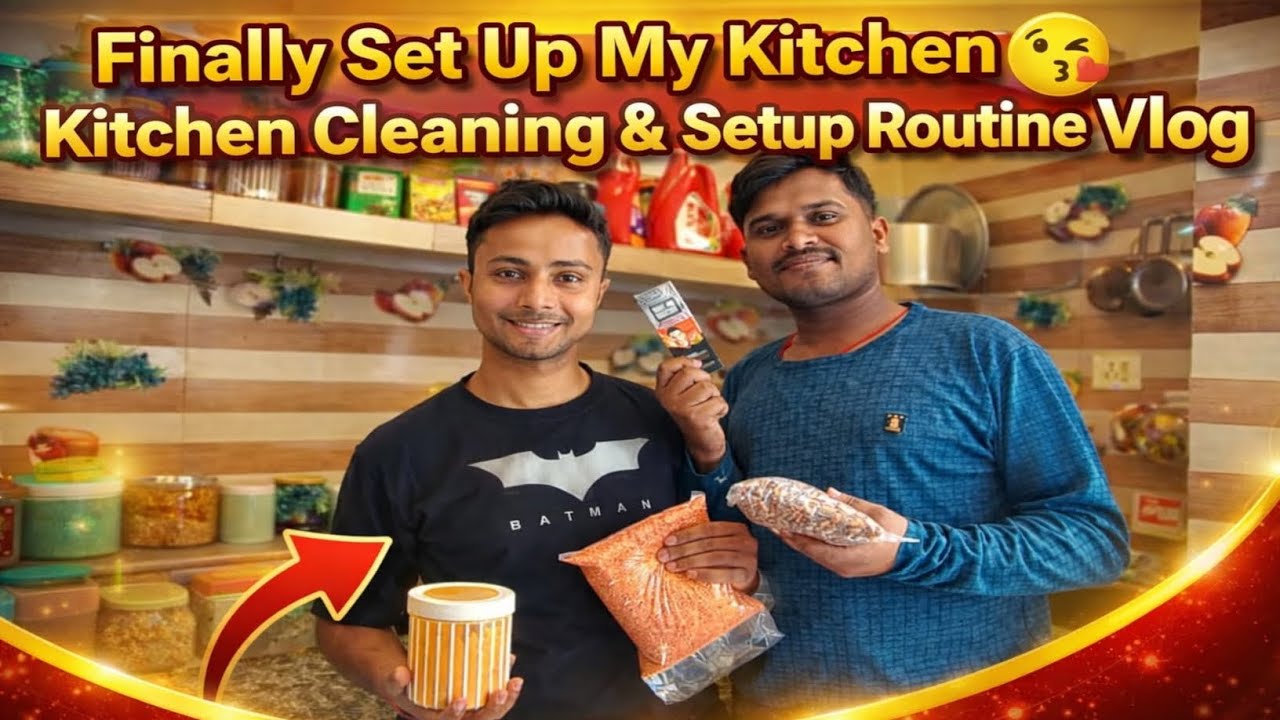 Vlog - 42 Finally Set Up My Kitchen 😘Kitchen Cleaning & Setup Routine Vlog