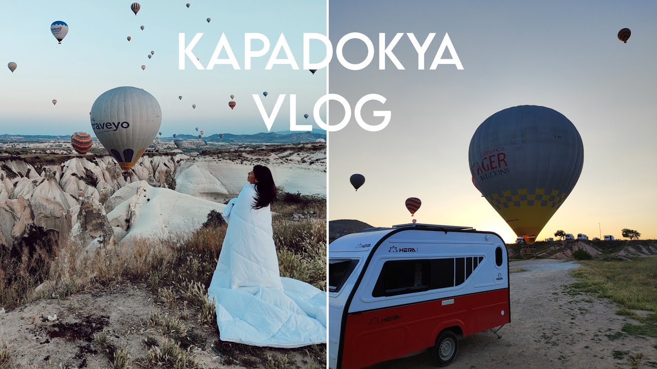 Karavanla  Kapadokya Tatilimiz •Kızıl Çukur Vadisinde Uyandık • Konya Japon Bahçesi .VLOG