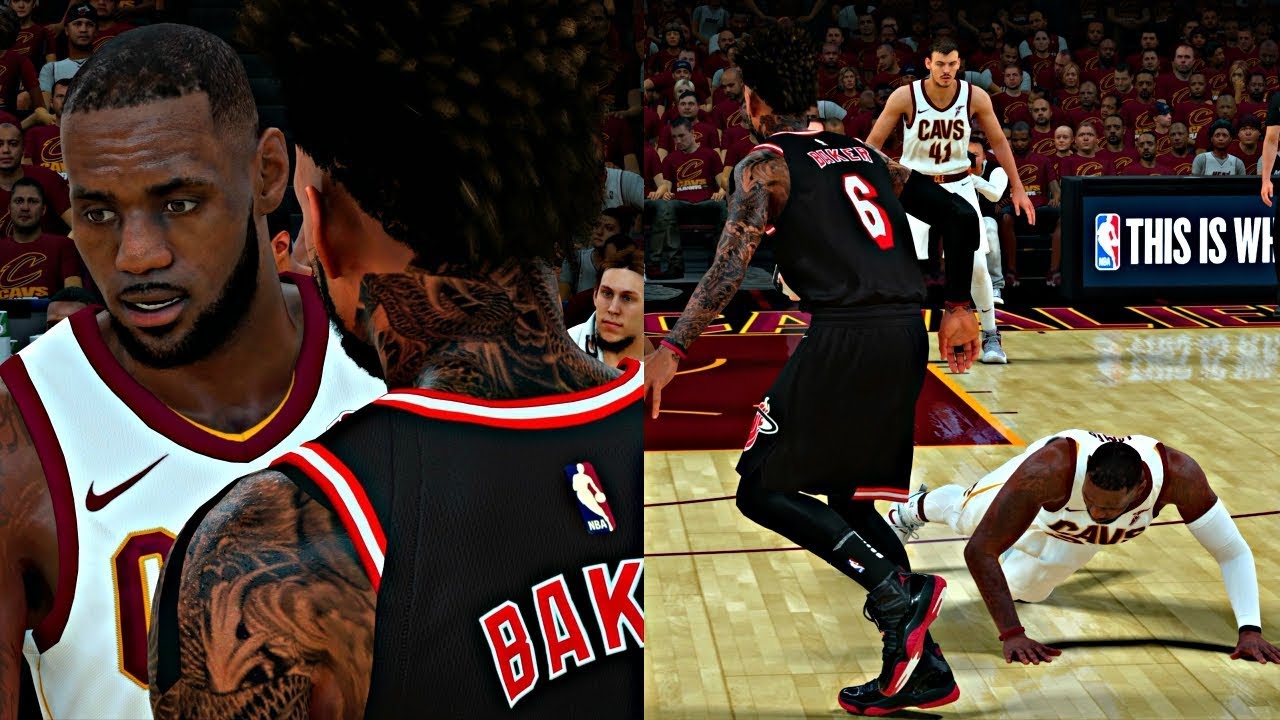 TALKING TRASH TO LEBRON AFTER MAKING HIM DO PUSH-UPS CROSSOVER! - NBA 2K18 MyCAREER PLAYOFFS CFG4