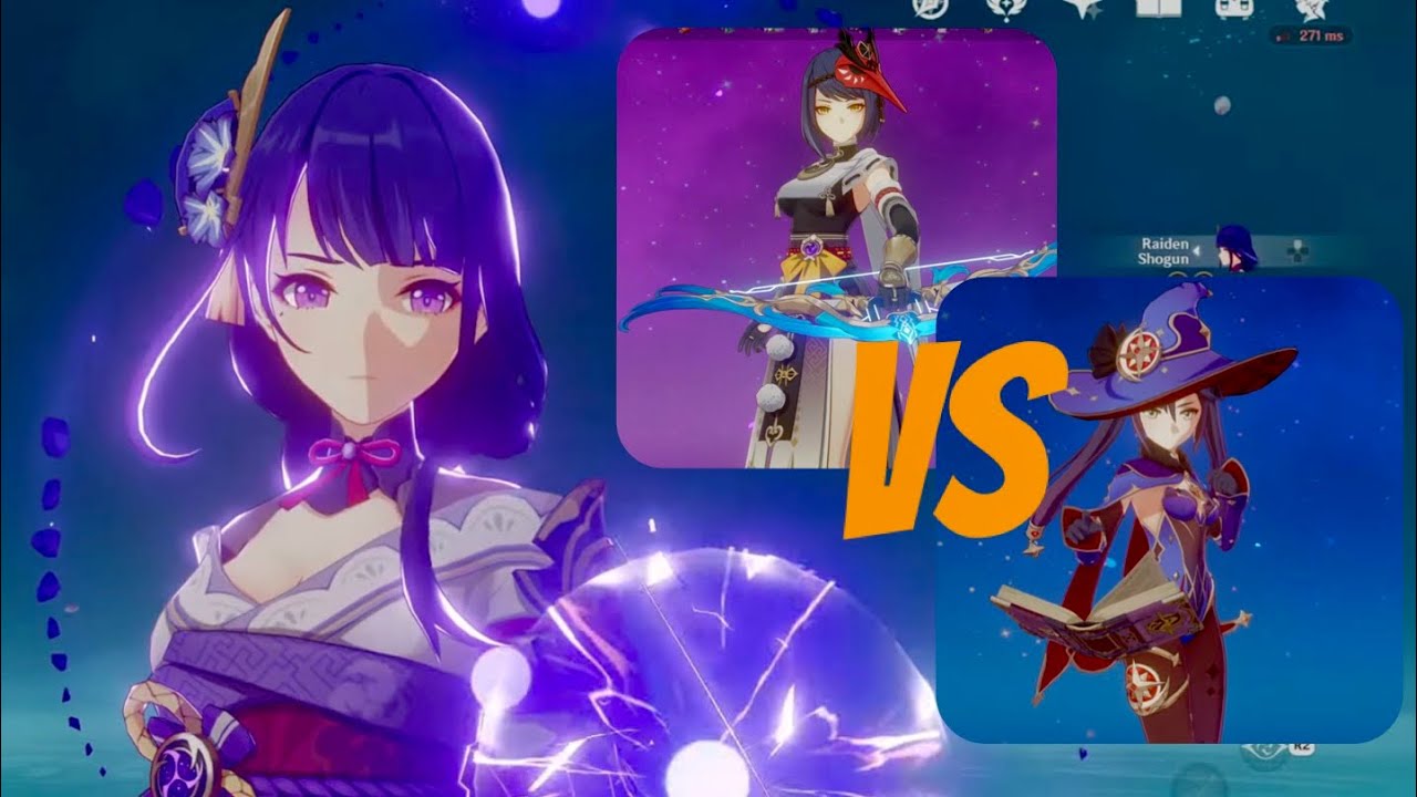 C6 Sara vs C1+ Mona Comparison on a Hypercarry Raiden Team