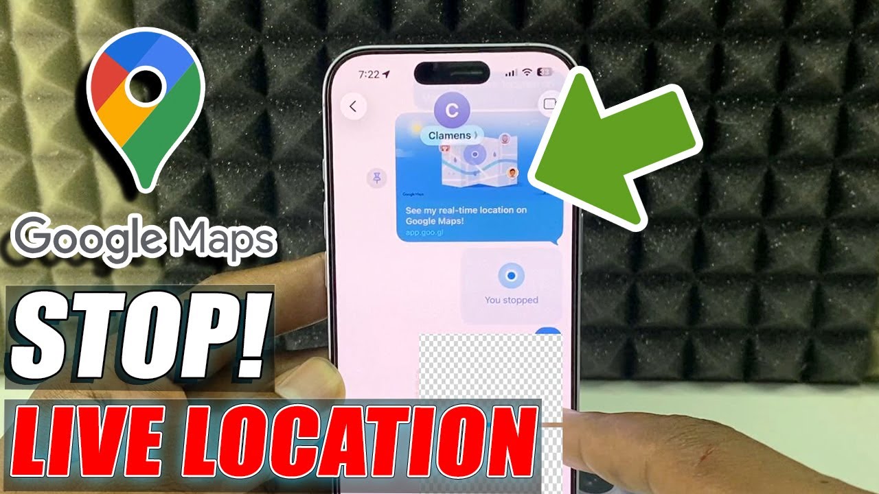 how to stop live location on google maps iphone 17?