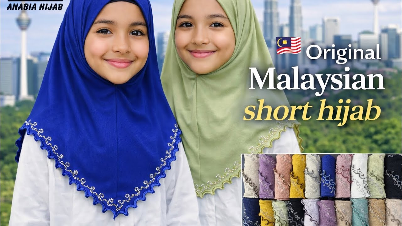 Trusted Showroom for Original Malaysian hijab in Bangladesh 🇱🇷 Short Hijab 