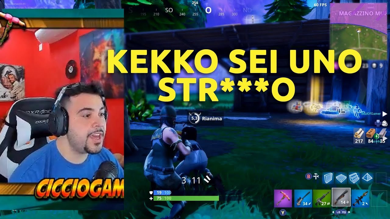 CICCIOGAMER89 LITIGA CON KEKKOBOMBA IN LIVE