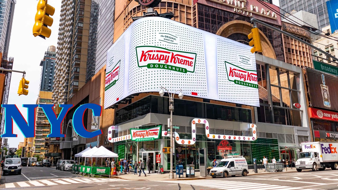 Флагманский тур Krispy Kreme на Таймс-сквер
