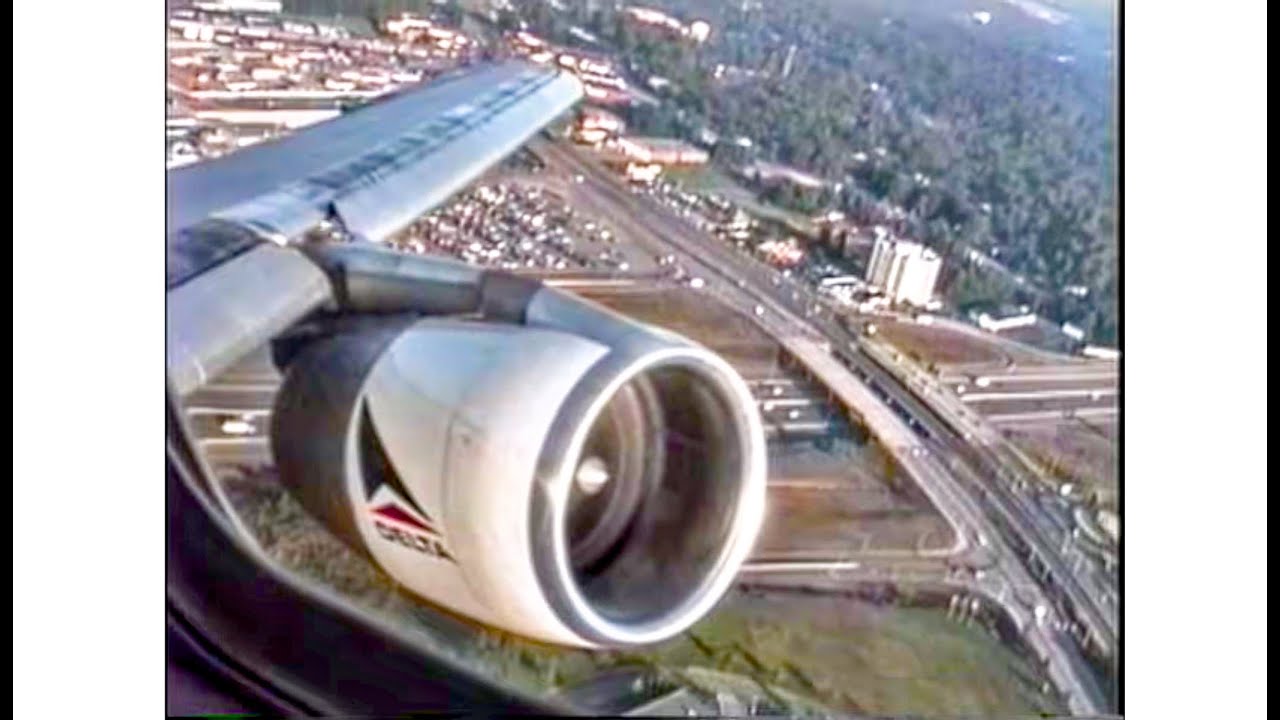DELTA AIRLINES L-1011 Takeoff Atlanta in 1992 !
