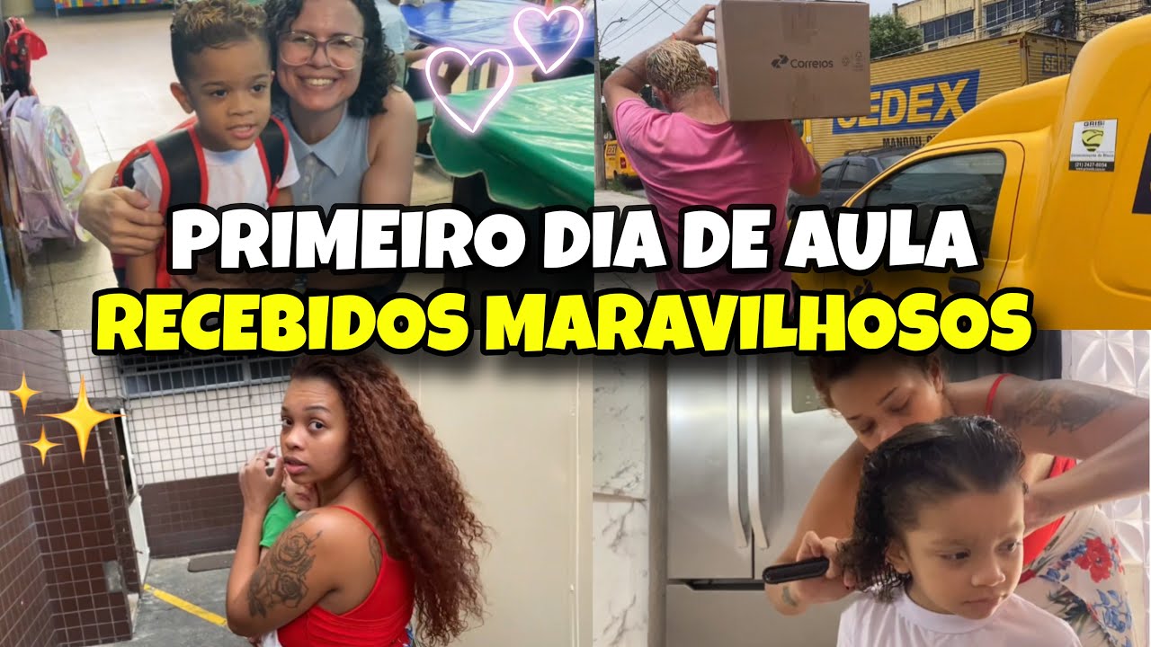 PRIMEIRO DIA DE AULA DAS CRIANÇAS 🥹📚 AS CRIANÇAS GANHARAM MUITA COISA 🙏🏽🥹