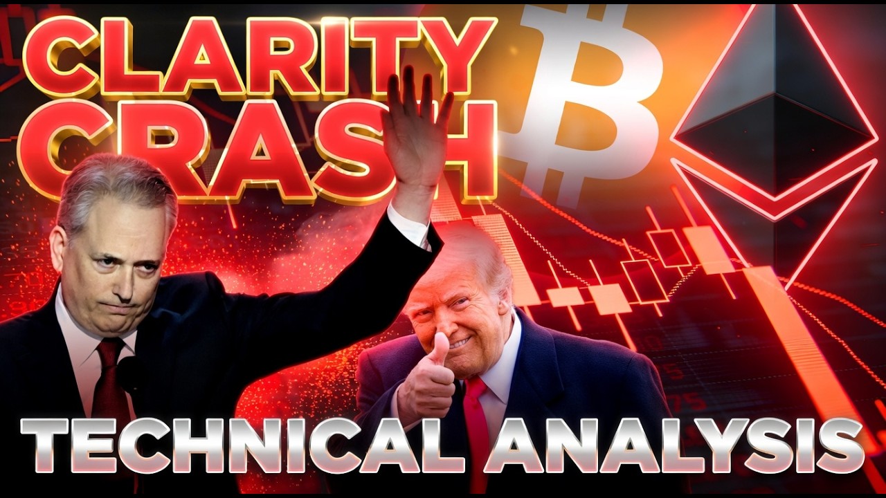 Обвал усиливается после конфликта с CLARITY 📉 Технический анализ от @TimWarrenTrades