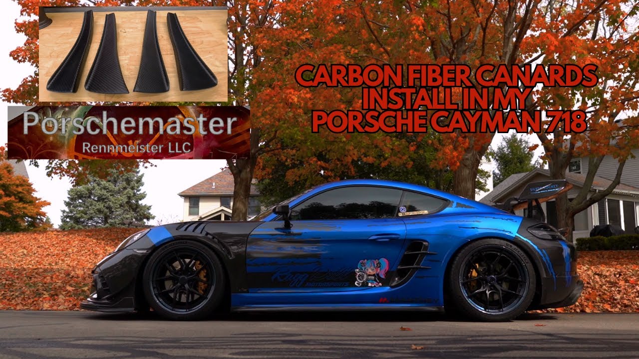 Углеродные воздухозаборники установлены на моем Porsche Cayman 718 (Rennmeister LLC)