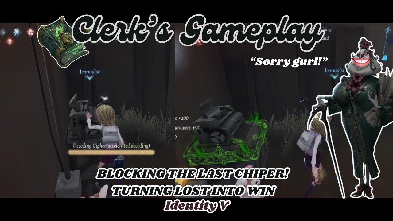 Chiper Machine Primed? I blocked it. Twice! | Clerk | Quick Match |  Identity V Indonesia