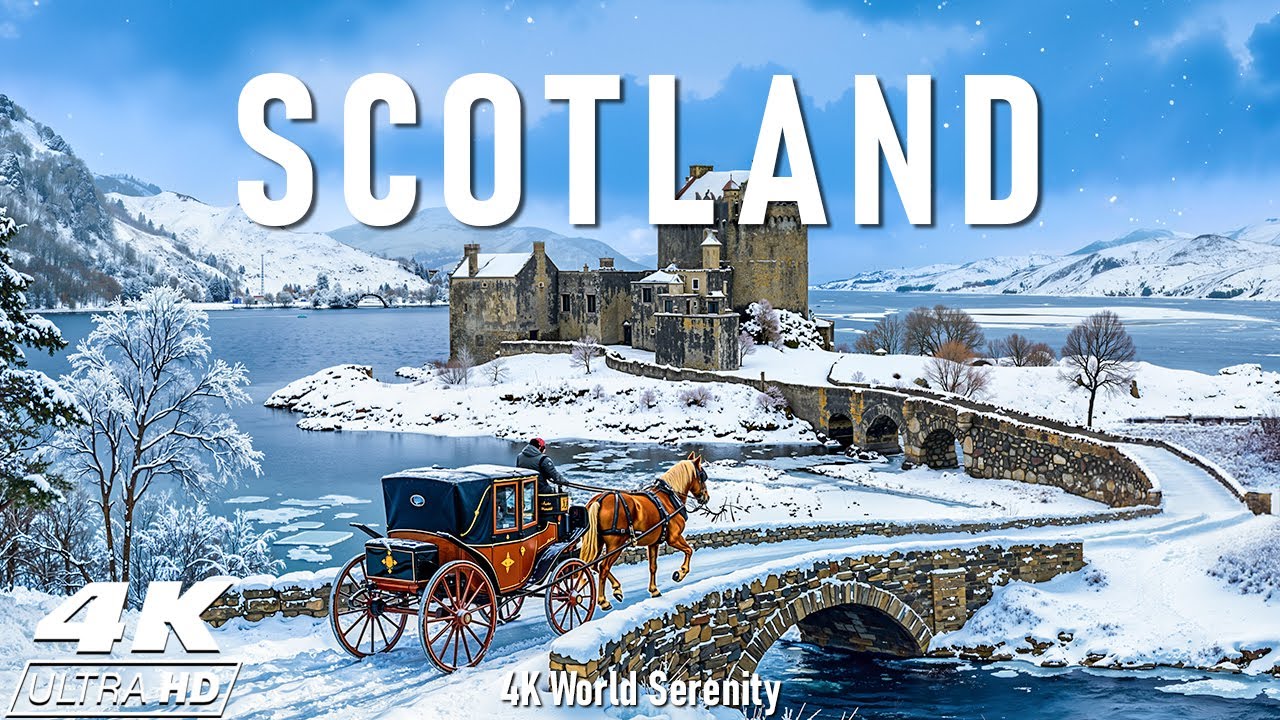 Scotland Winter 4K ❄️ Snowy Highlands, Frozen Lochs & Wild Northern Landscapes
