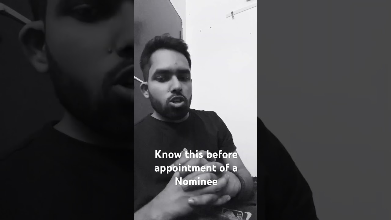 Know this before appointment of a nominee #personalfinance #investment #inflationstrategies