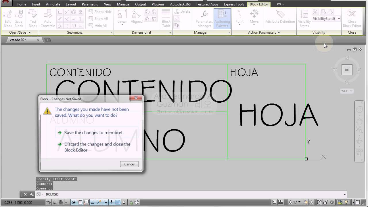 AutoCAD 2D 18 Membrete, psltscale, rename block