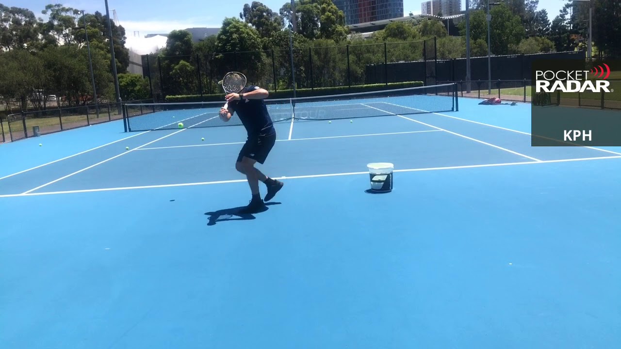 tennis zed smart coach radar backhand 95km/hr