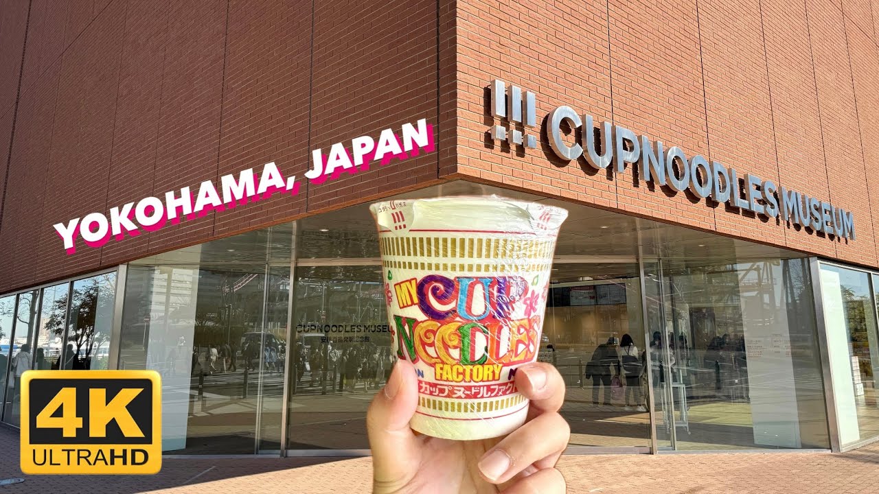 Noodle Cup Museum | Yokohama Japan | Walking Tour [4K]