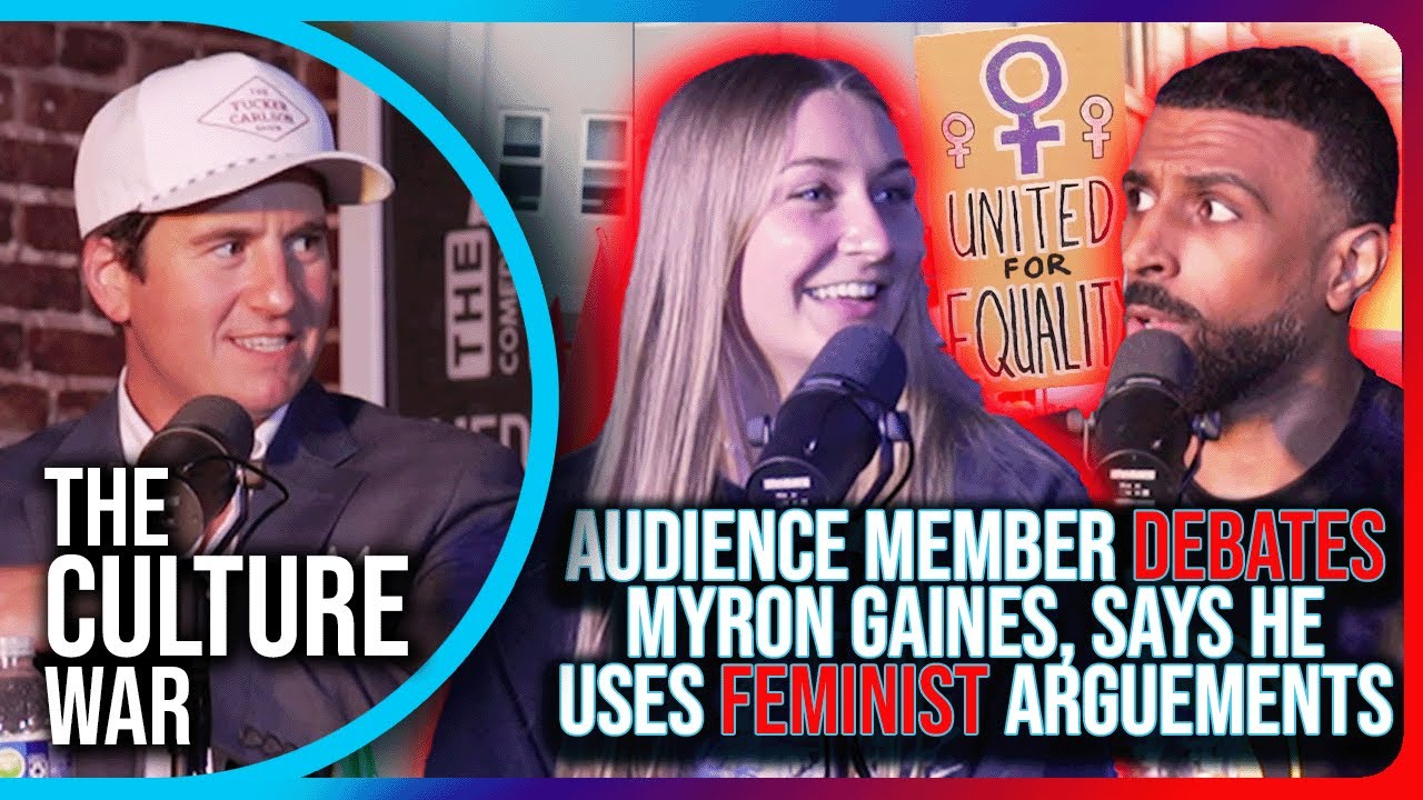 Audience Member DEBATES Myron Gaines, Says He Uses FEMINIST Arguments