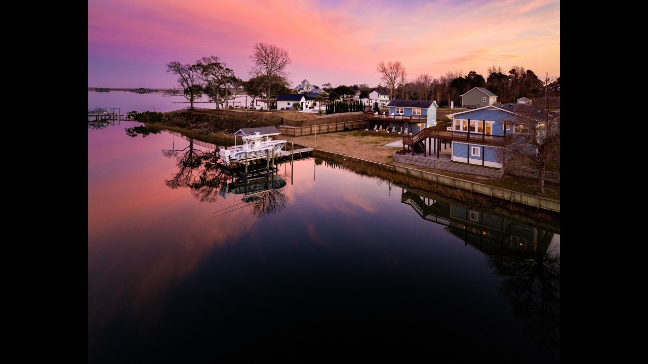 Swansboro, NC Waterfront Home with Wrap-Around Decks & ICW Access
