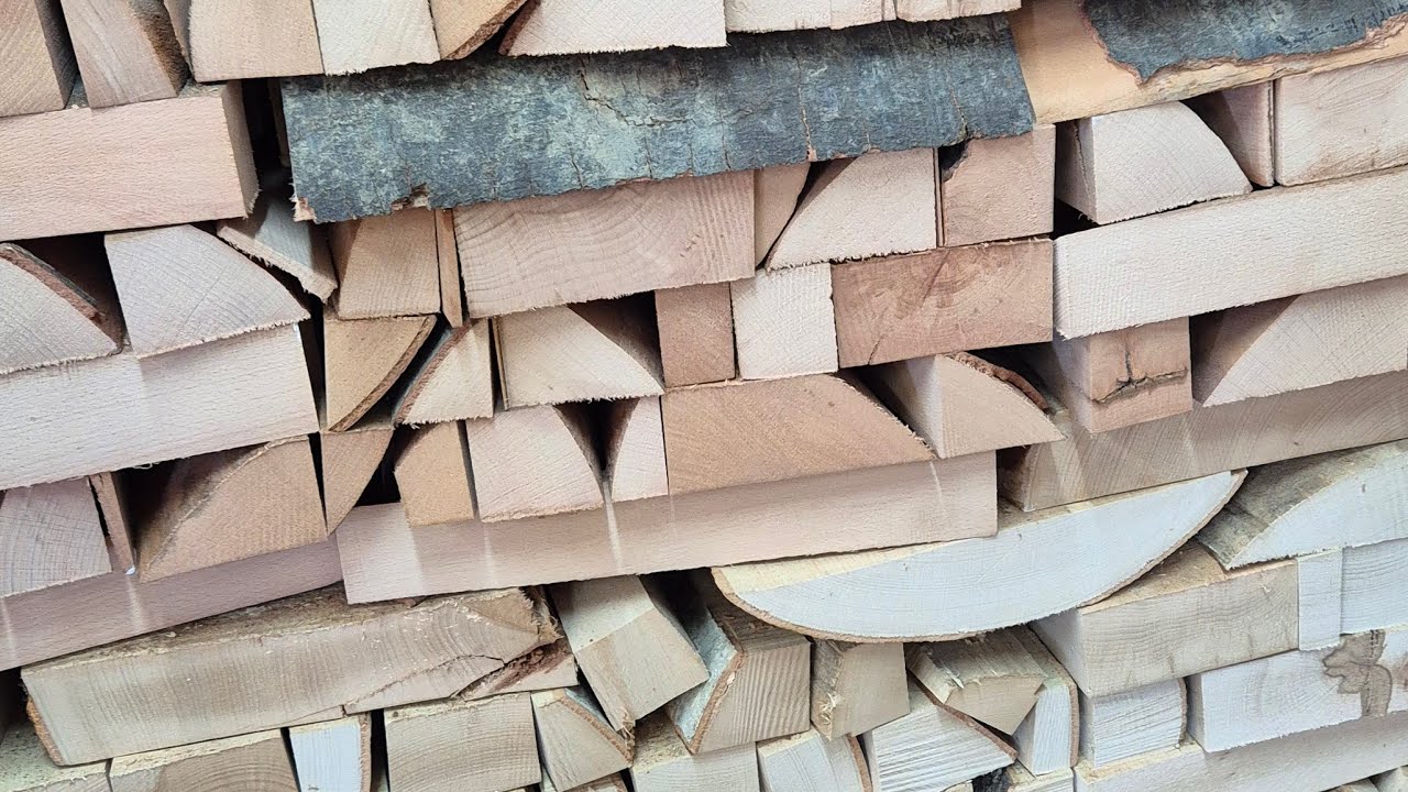 Cutting wood. Making wood products. Band saw.