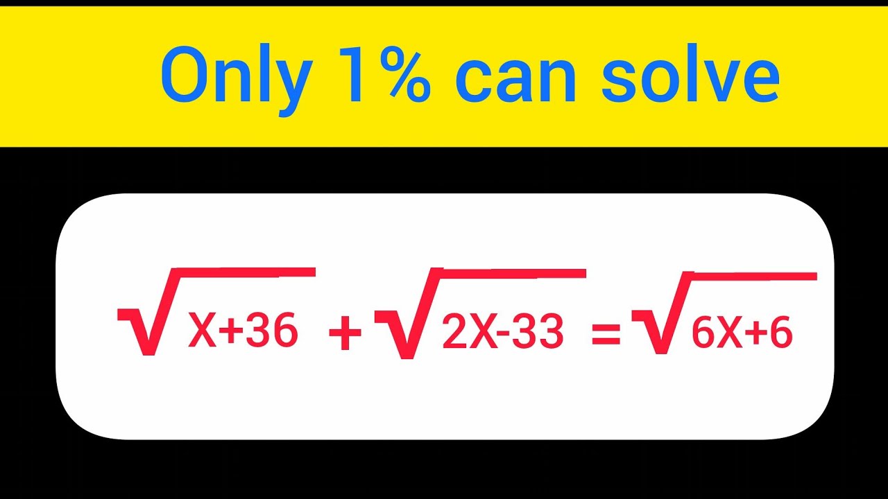 Can you find x !?