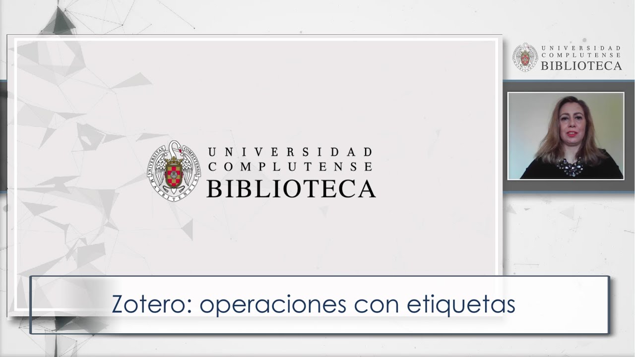 Zotero: operaciones con etiquetas
