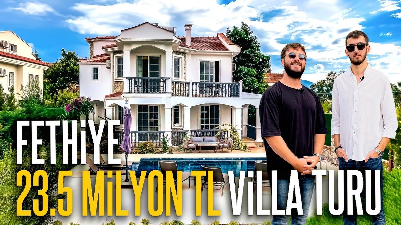 Plaja Aşırı Yakın Özel Havuzlu Müstakil Fethiye Villasını Geziyoruz!