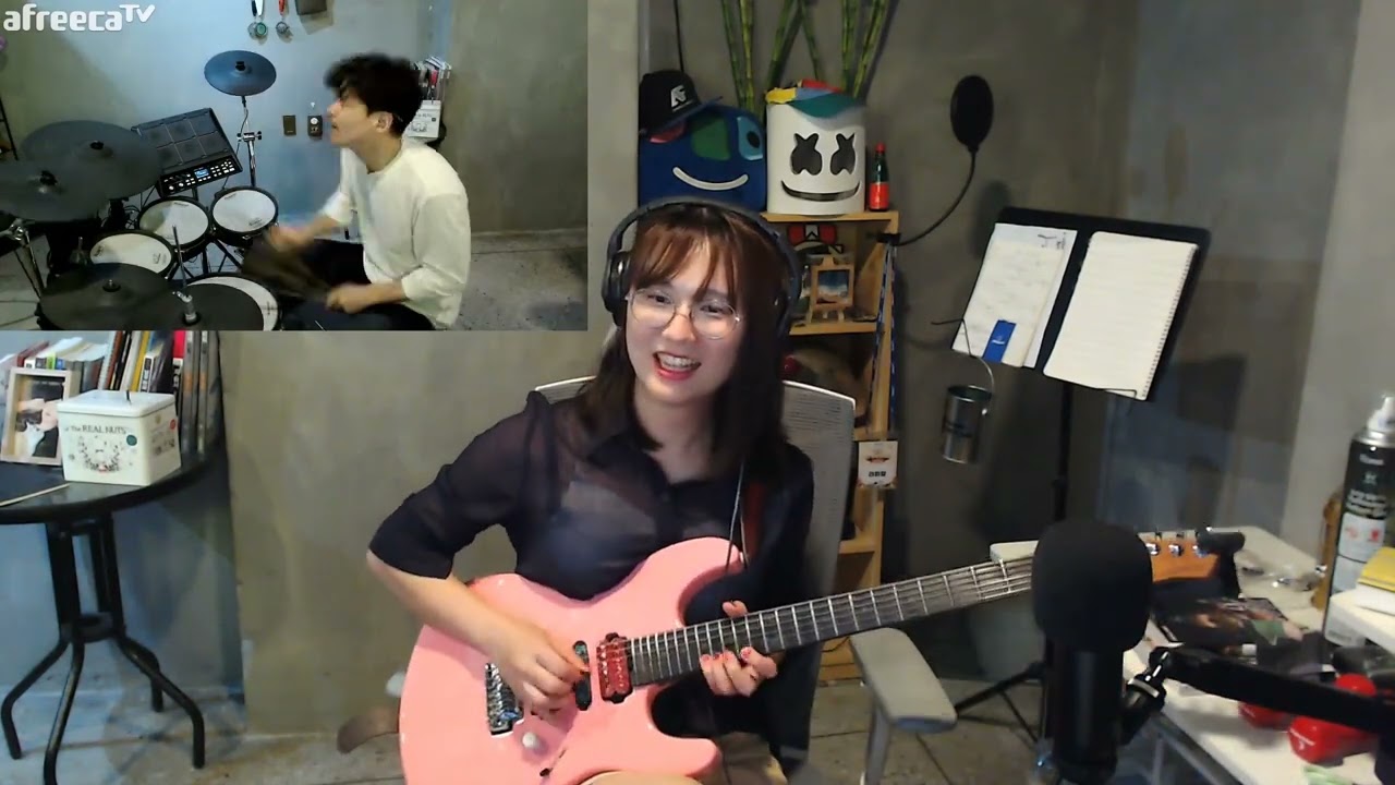드럼과 기타가 함께한 캐논 변주곡 락버전 라이브 커버 canon rock cover with drum and guitar
