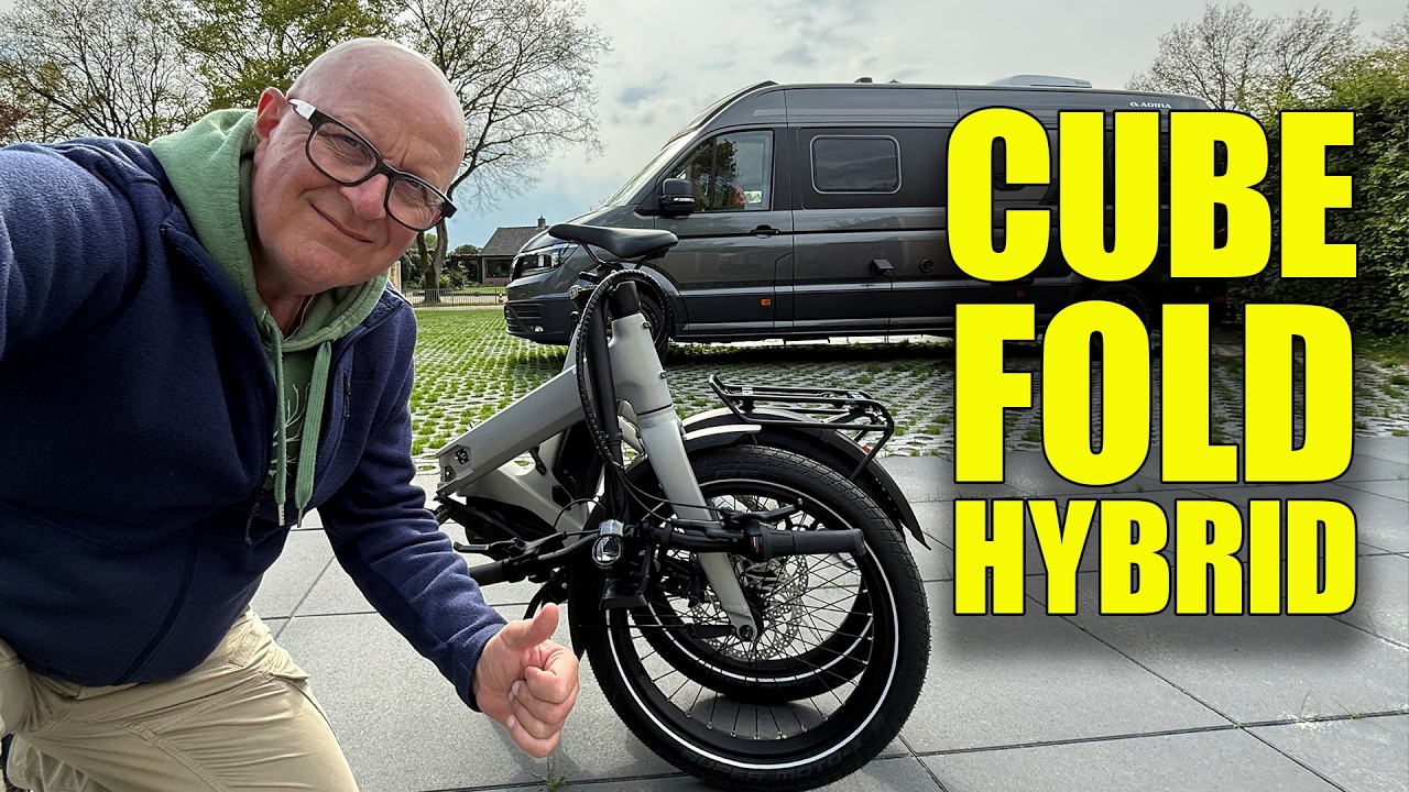 Dé ultieme vouwfiets voor op de camping: Cube Fold Hybrid getest! - Campingtrend