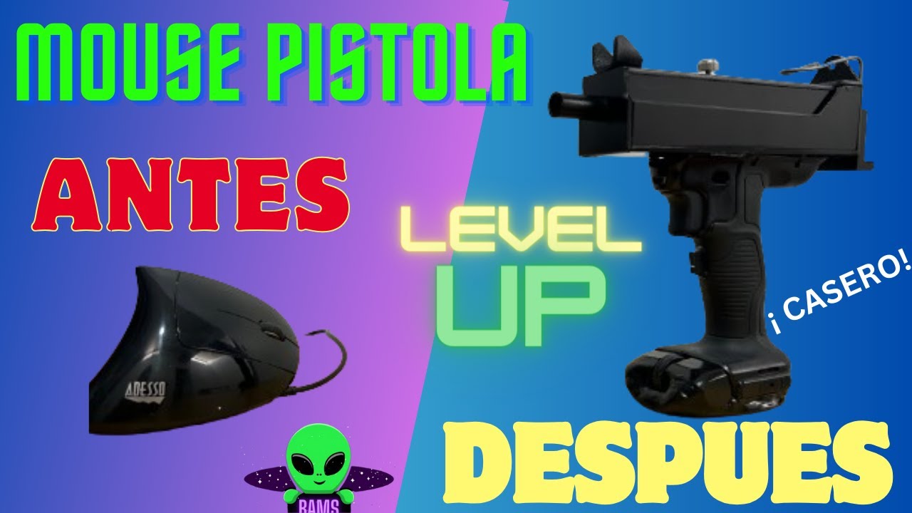 ¡CONSTRUÍ un Mouse PISTOLA UZI Para PC Gamer!