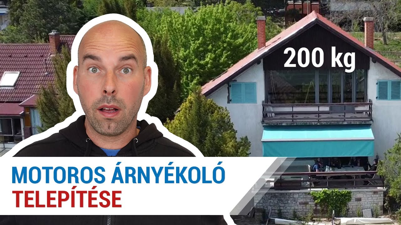 Motoros árnyékoló telepítése. Hogyan szereld fel? Motorline Cofre 600 Volante elektromos napellenző