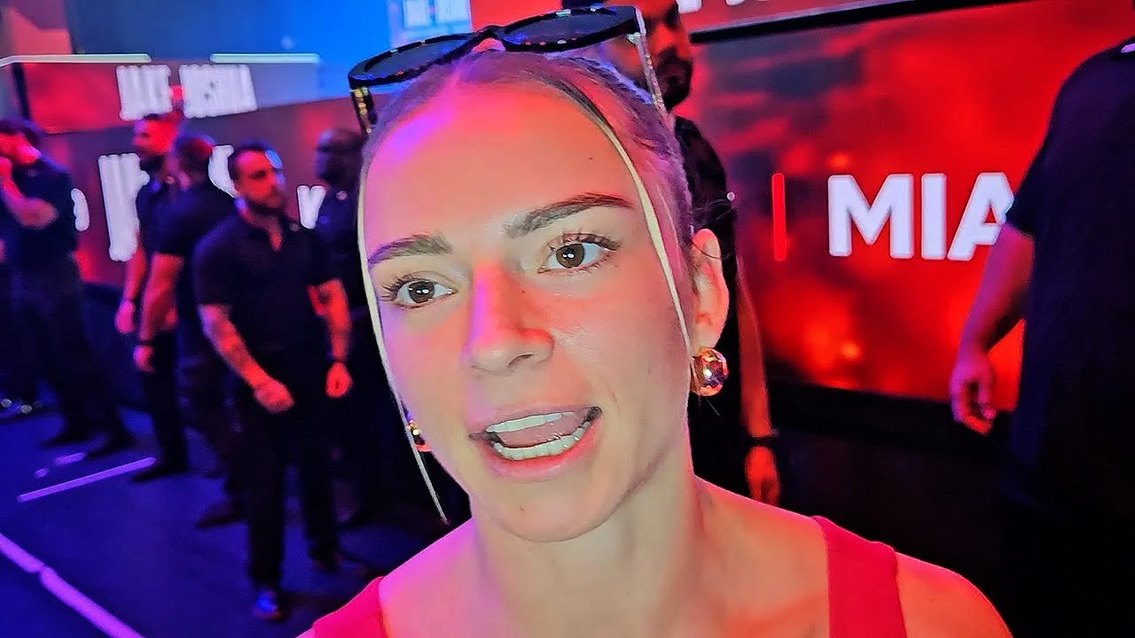 Skye Nicolson REACTS to Anthony Joshua HEATED weigh in vs Jake Paul!