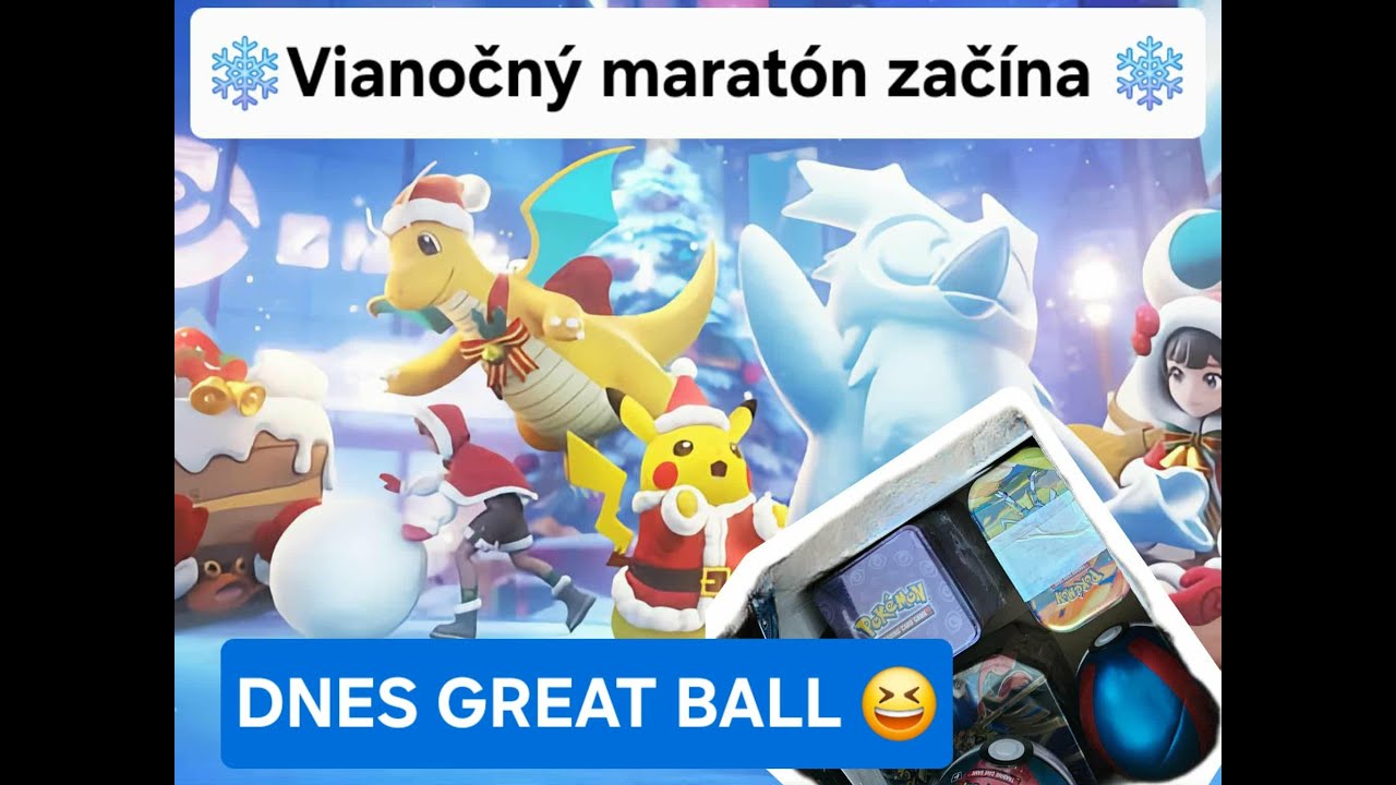 Pokémon karty Vianočný maratón dnes GREAT BALL :D (502) :D