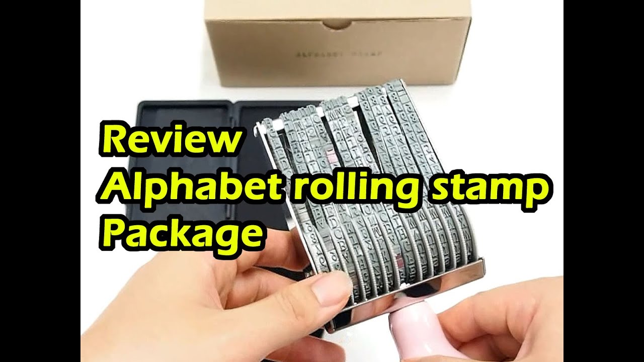 [Stationery Review] Alphabet Rolling Stamp Package