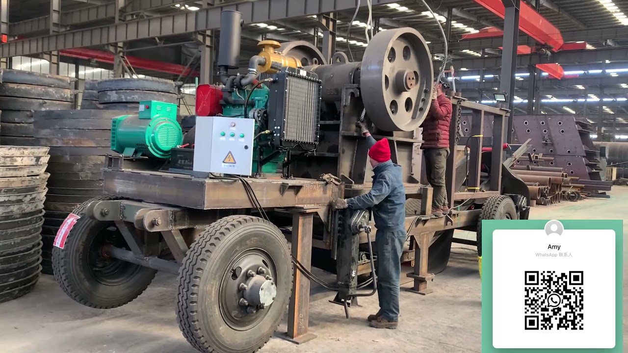 Top quality jaw crushing machinery mobile portable jaw crusher price