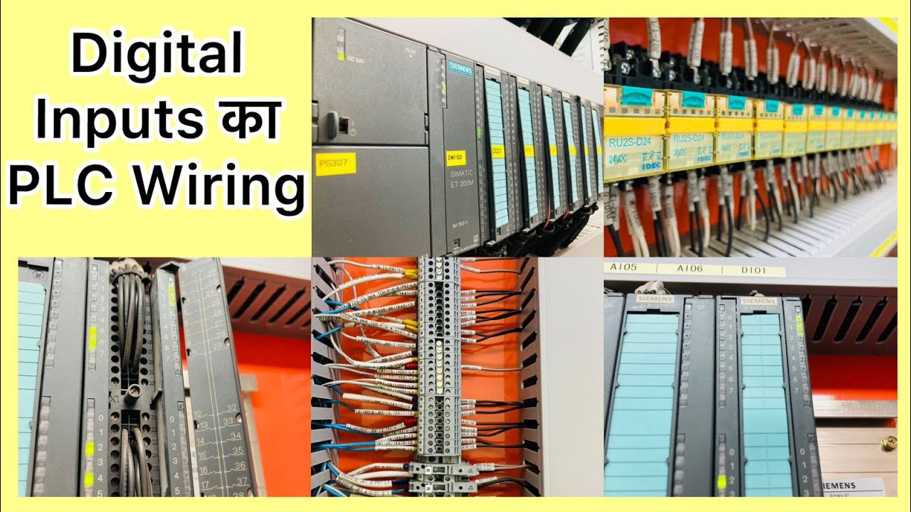 PLC WIRING OF DIGITAL INPUTS SIGNAL|DI Module का वायरिंग करना सीखें|Module-Relay-Marshalling|Hindi|