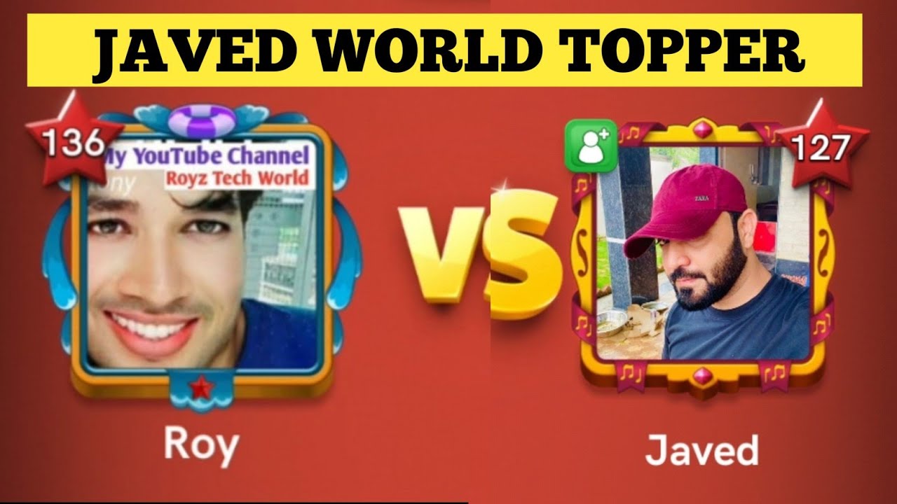 Javed Vs Roy World Topper Game Play Carrom Pool @RoyzTechWorld