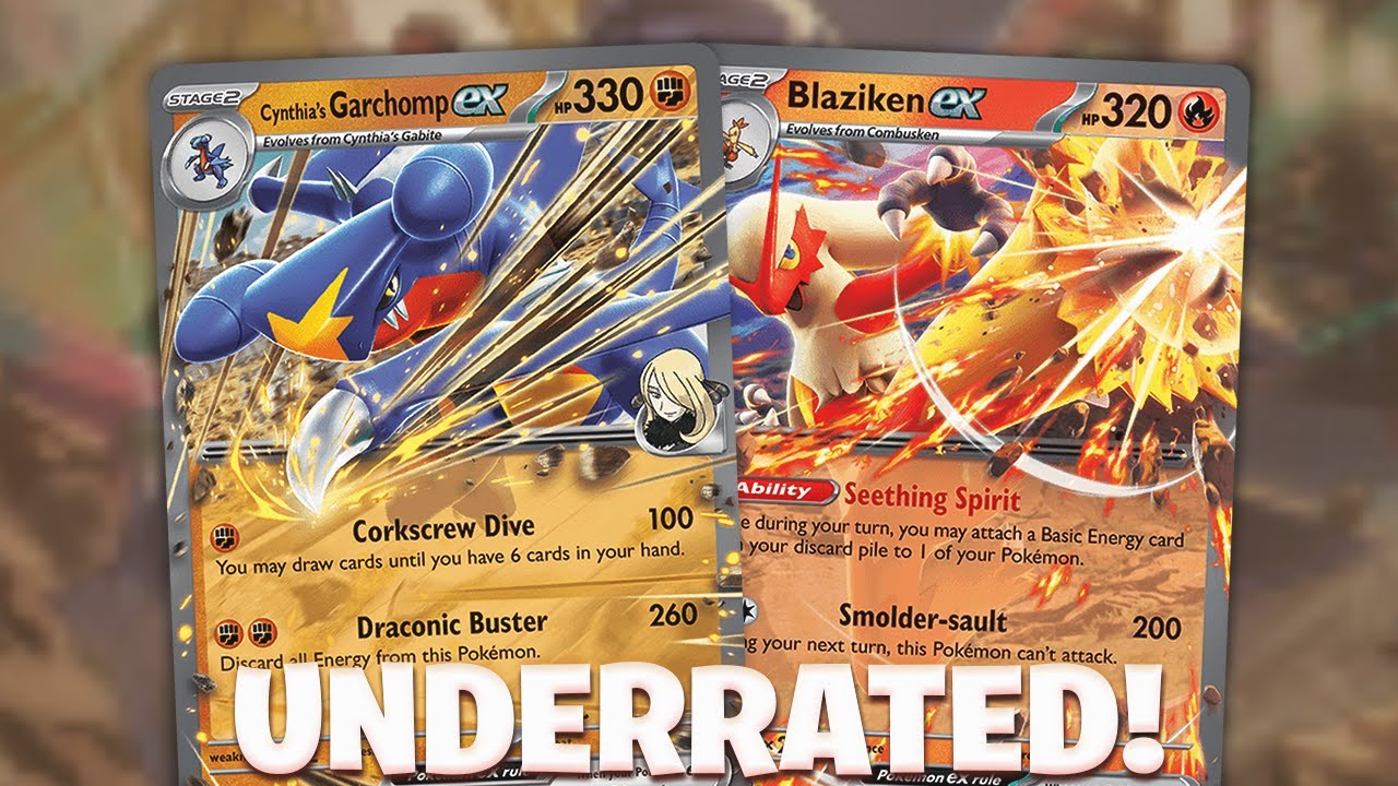 cynthia's garchomp with blaziken is such a fun combo