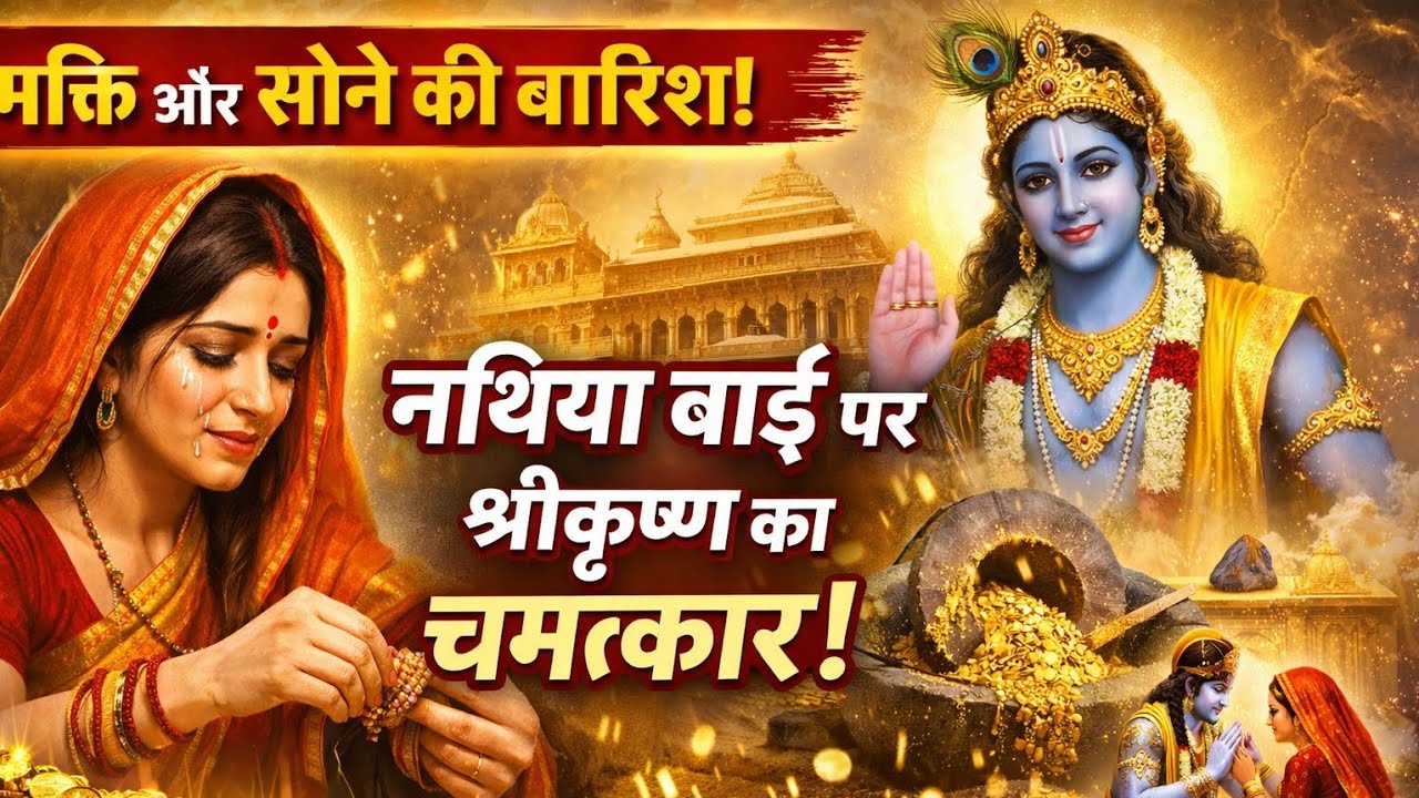 जब बाँके बिहारी ने अपनी भक्त के लिए सोना बरसाया – नथिया बाई की सच्ची कथा l motivationalstory l
