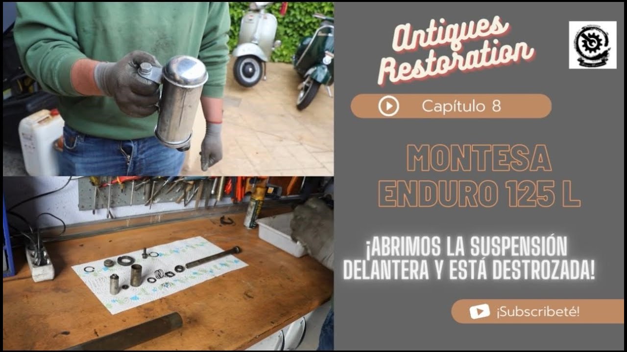 Capítulo 8. ✅La SUSPENSIÓN está DESTROZADA⚠️! Proyecto Montesa Enduro 125 L.