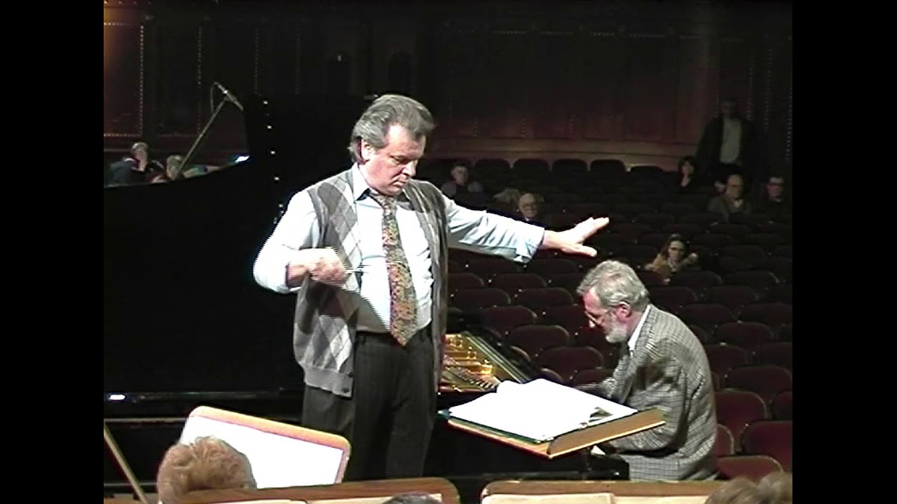 Yuri Simonov in rehearsal (1997) : Brahms: Klavierkonzert No 2 B dur, Jenő Jandó piano