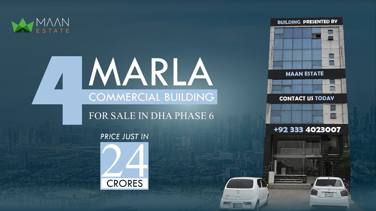 4 Marla Commercial Building DHA Phase 6 Lahore | Rental Return | Call: +92 333 4023007 | MAAN Estate