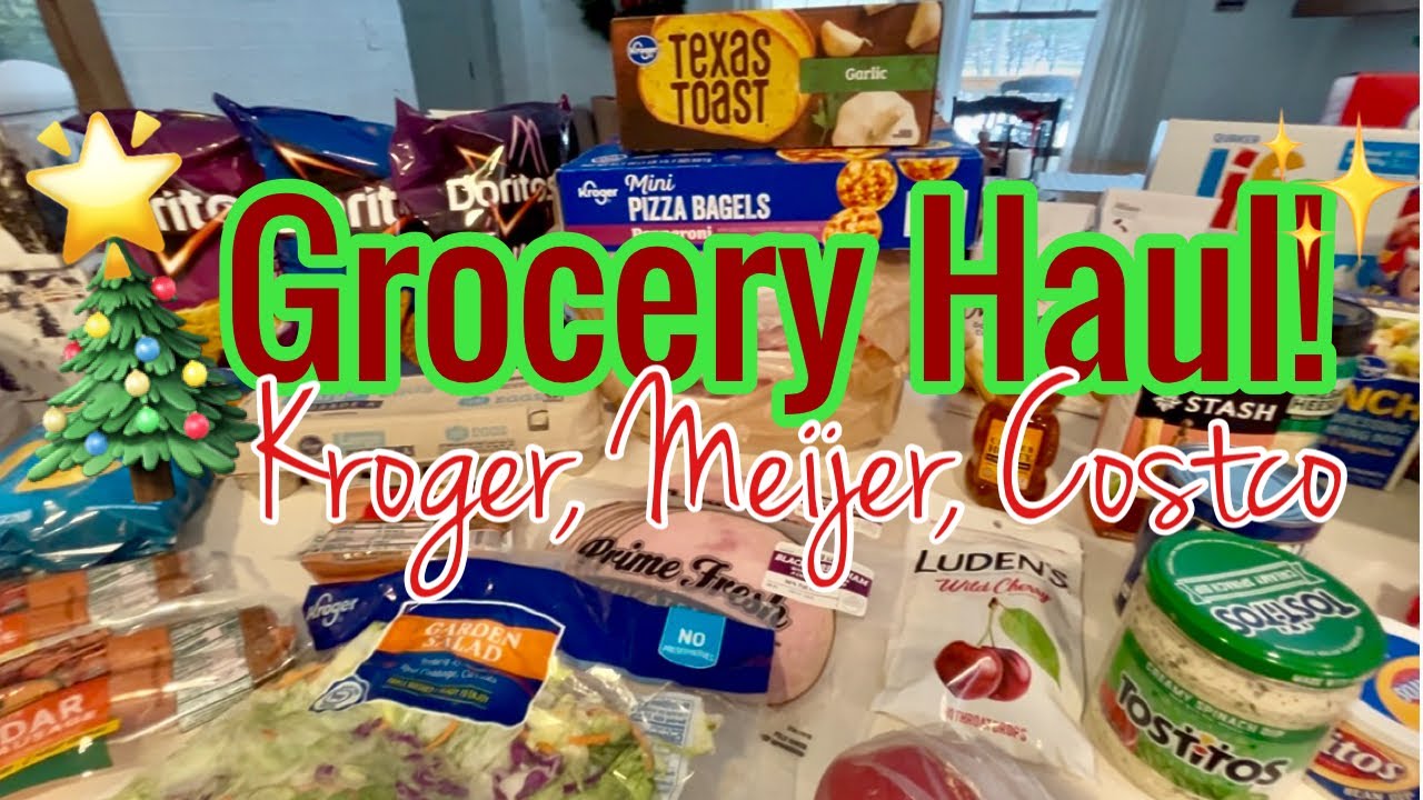 Покупки продуктов в преддверии праздников: Kroger, Meijer и Costco!