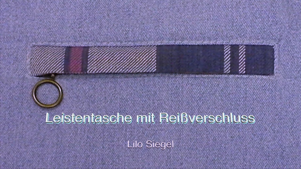 Leistentasche mit verdecktem Reißverschluss - Lilo Siegel