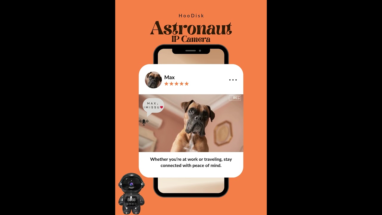 🚀 Astronaut Camera | Pet Detection, Motion Alerts & Two-Way Talk Demo
