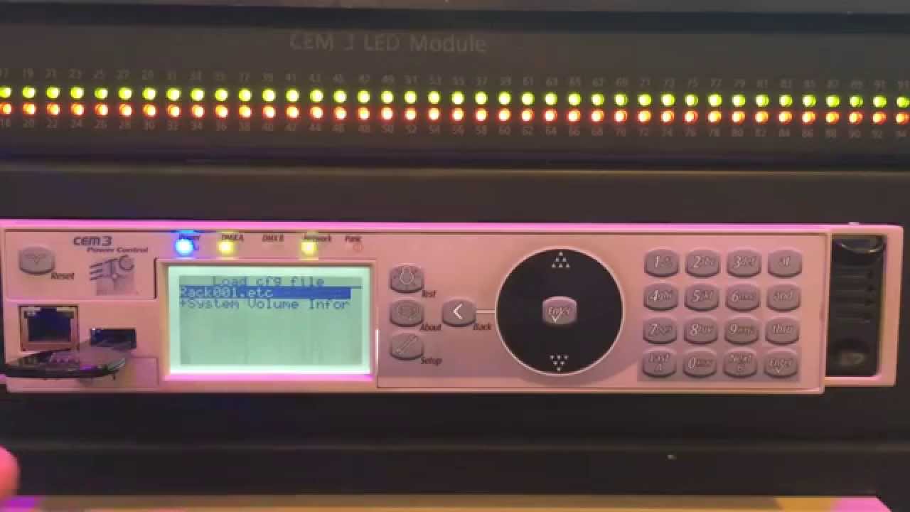 CEM3 | Save / Load Configuration
