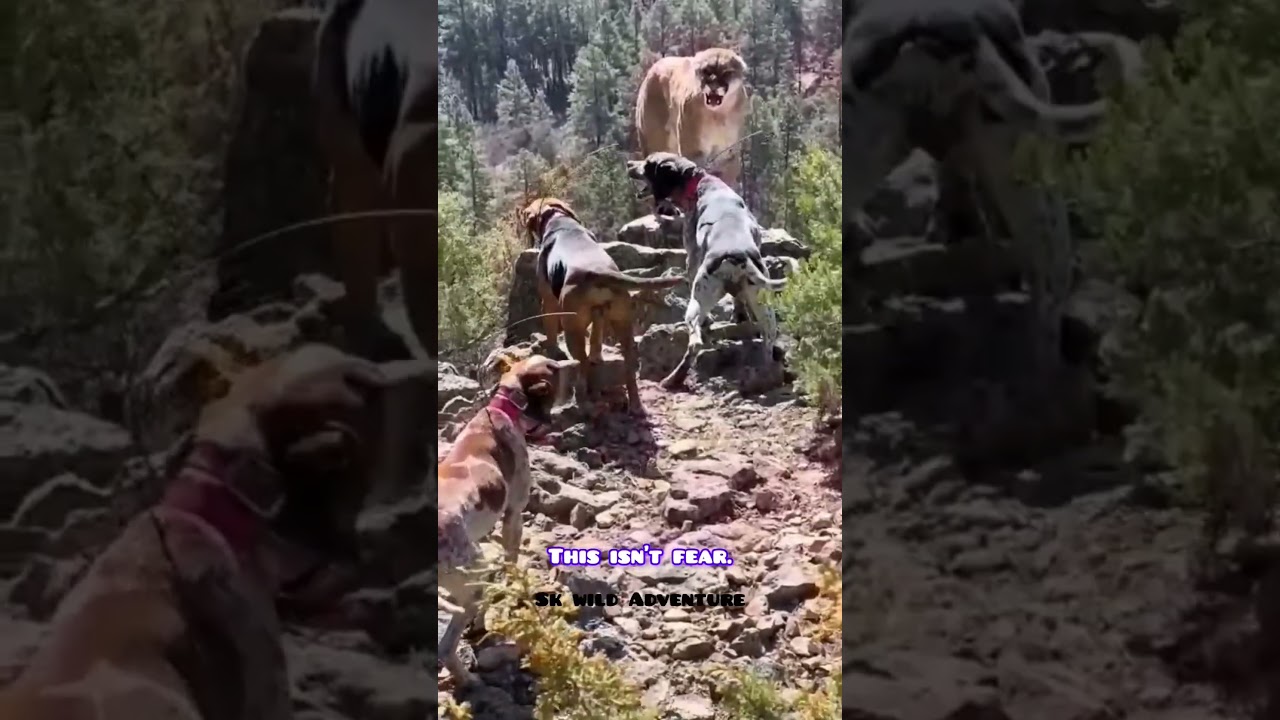 Leopard Trapped by 4 Dogs 😱 Jungle Fight