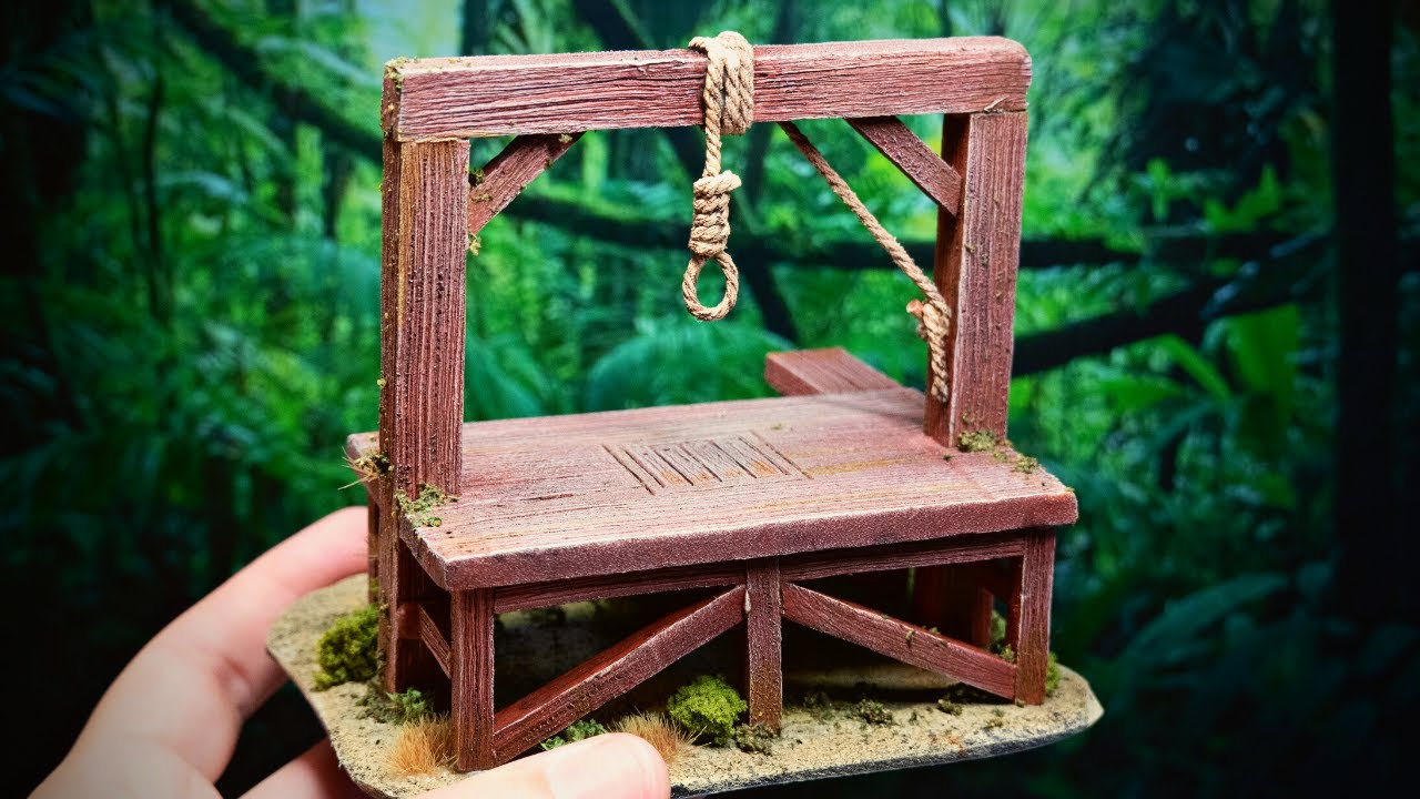 Como hacer una HORCA Medieval Escenografía para Wargames y Rol