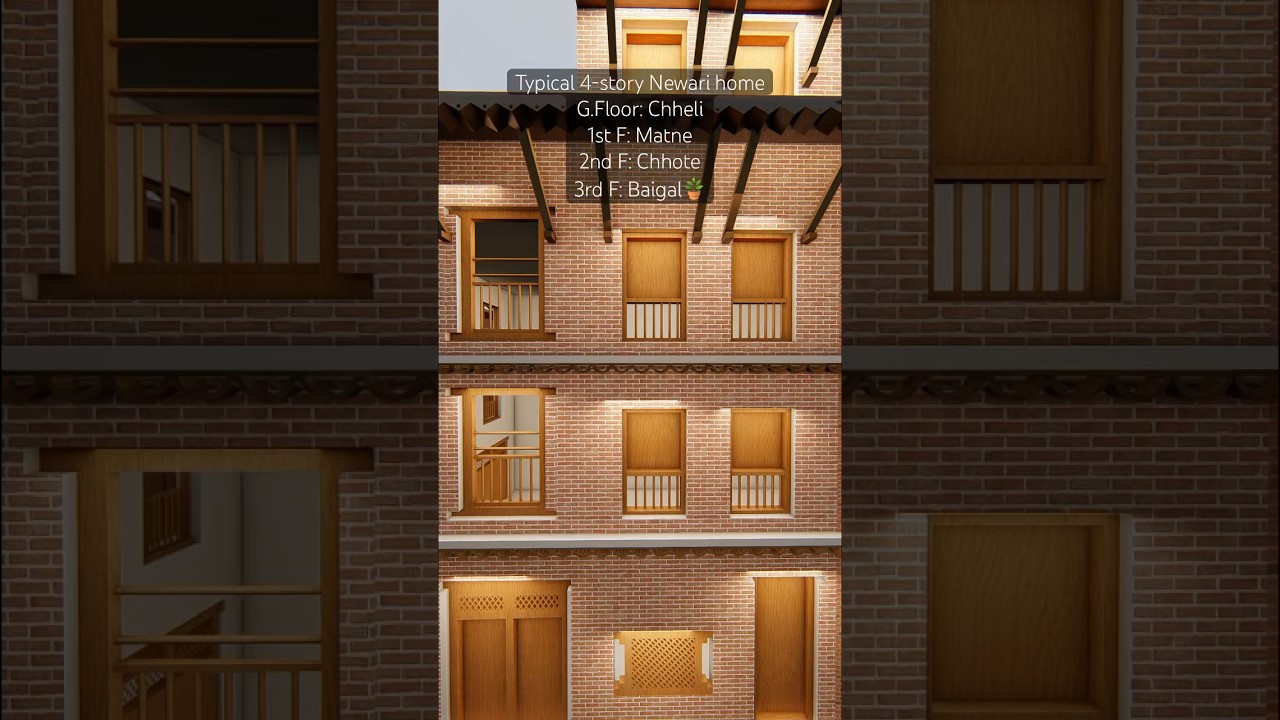 Typical newari home design#howto #nepal #traditional